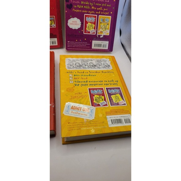 Dork Diaries books Rachel Renee Russell, Lot of 4, Hardcover - Picture 7 of 7